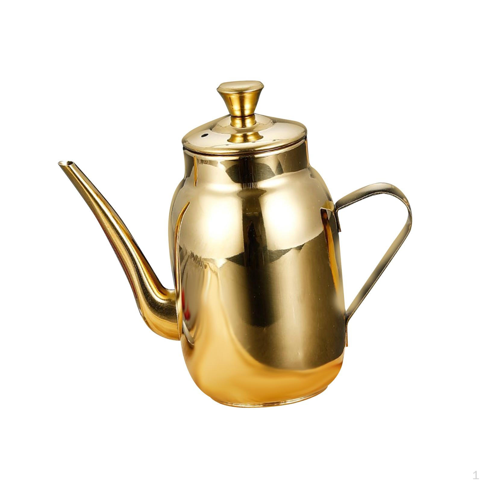 Диспенсер для масла Кухонный горшок Плавный слив Длинный носик для ресторанов Gold 300ml
Диспенсер для масла Кухонный горшок Плавный слив Длинный носик для ресторанов Gold 300ml