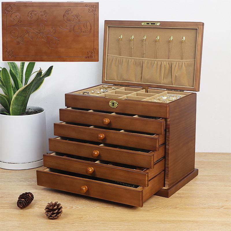 Шкатулка для драгоценностей в стиле принцессы из цельного дерева с замком — элегантный европейский и корейский дизайн, идеально подходит для свадебных подарков 31.5 x 20 x 25 cm
Шкатулка для драгоценностей в стиле принцессы из цельного дерева с замком — элегантный европейский и корейский дизайн, идеально подходит для свадебных подарков 31.5 x 20 x 25 cm