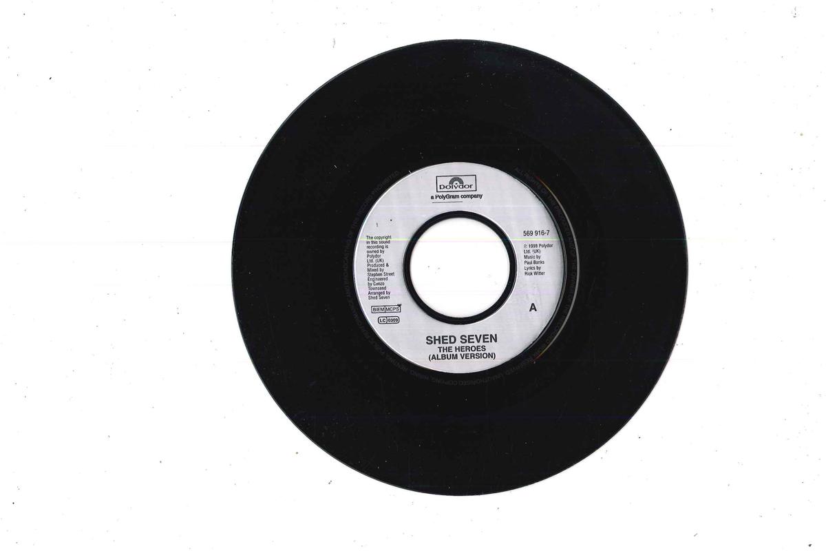 7inch Record SHED SEVEN - Heroes / Slinky Love Theme 5699167 POLYDOR 1998 UK Rock Used
7inch Record SHED SEVEN - Heroes / Slinky Love Theme 5699167 POLYDOR 1998 UK Rock Used