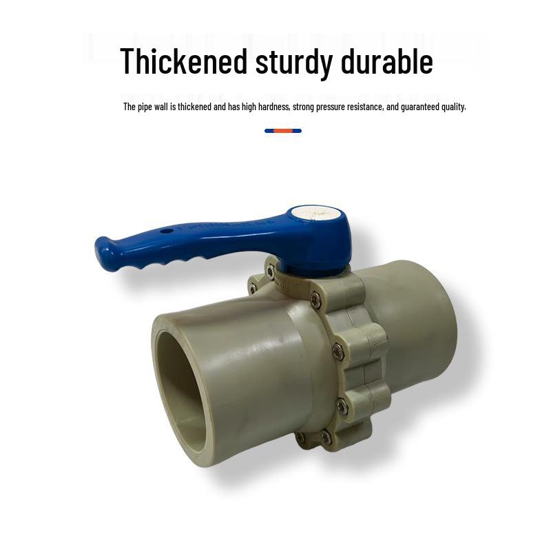 Large Flow 6/8 Inch PPR/PE Full Plastic Core Ball Valve with Steel Handle, Straight-Through Hot Melt Valve Fittings
Large Flow 6/8 Inch PPR/PE Full Plastic Core Ball Valve with Steel Handle, Straight-Through Hot Melt Valve Fittings
