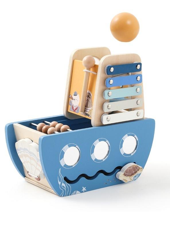 Baby Wooden Montessori Toys Cartoon Wooden Ship Multi-function Game Music Percussion Toy Sensory Educational Toys for Newborns синий
Baby Wooden Montessori Toys Cartoon Wooden Ship Multi-function Game Music Percussion Toy Sensory Educational Toys for Newborns синий