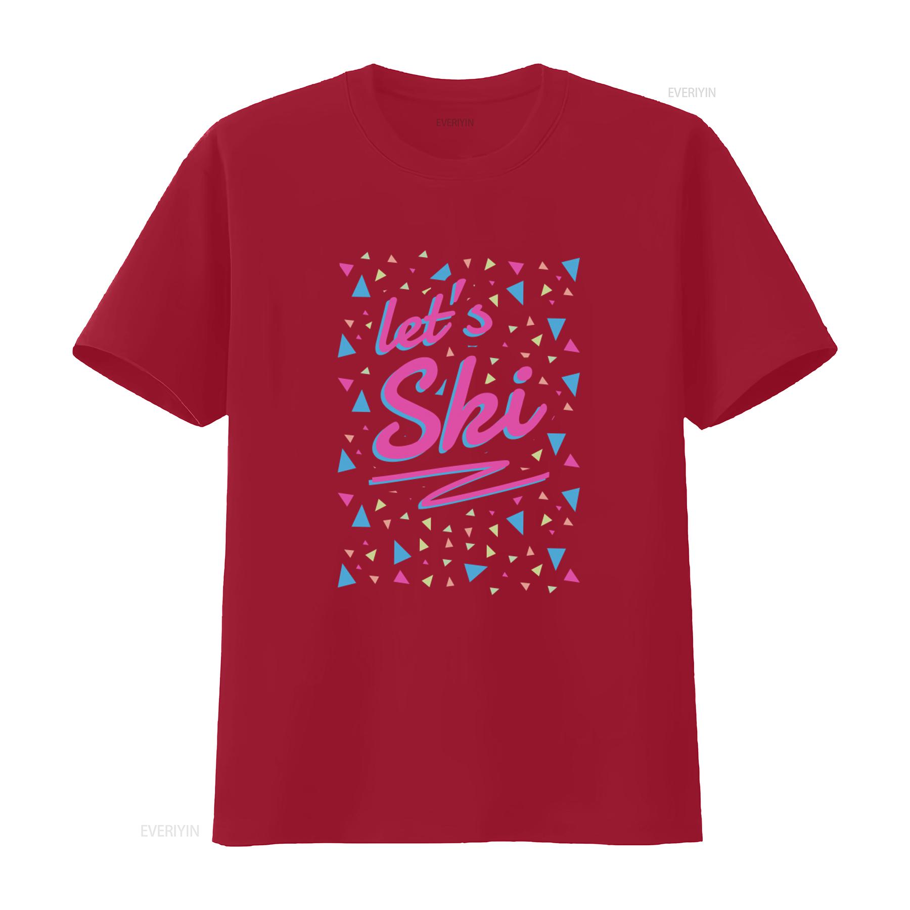 Let s Ski Women 80s Style Retro Après Snowboard Slogan T Shirt vintage Washed fashion Top For Everyday Wear Stretched Slightly S
Let s Ski Women 80s Style Retro Après Snowboard Slogan T Shirt vintage Washed fashion Top For Everyday Wear Stretched Slightly S