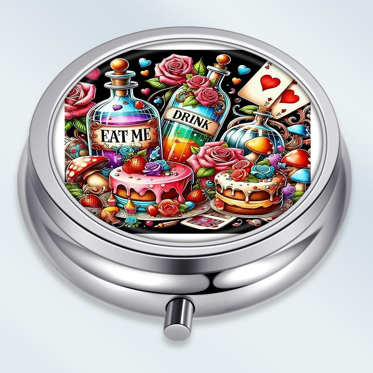 Portable Pill Box with 3 Compartments, Mini Metal Medicine Organizer Case, Cute Printed Pill Container for Vitamins, Pills, Jewelry, Travel, Daily Use разноцветный
Portable Pill Box with 3 Compartments, Mini Metal Medicine Organizer Case, Cute Printed Pill Container for Vitamins, Pills, Jewelry, Travel, Daily Use разноцветный