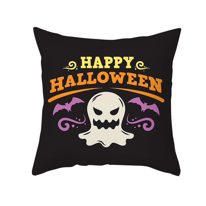 Хэллоуин тема ужас тыква летучая мышь принт узор наволочка дома гостиная диван украшения квадратный пледы наволочка 40X40CM