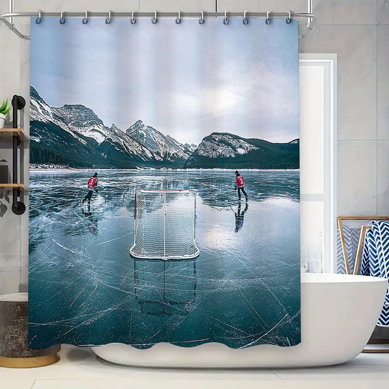 Ice Hockey Shower Curtain Sports Gym Backdrop Waterproof Decor Modern Bathroom Set W60H190(CM)-1 Pcs
Ice Hockey Shower Curtain Sports Gym Backdrop Waterproof Decor Modern Bathroom Set W60H190(CM)-1 Pcs