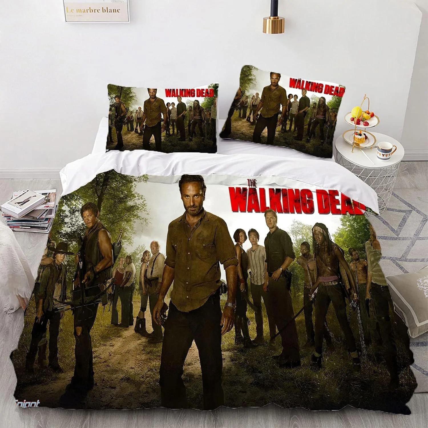 The Walking Dead Printed Beding Sets Exquisite Bed Suplies Set Soft Duvet Cover Bed Warm Comforter Set High-End Premium Birthday Gift 100*200cm Single
The Walking Dead Printed Beding Sets Exquisite Bed Suplies Set Soft Duvet Cover Bed Warm Comforter Set High-End Premium Birthday Gift 100*200cm Single