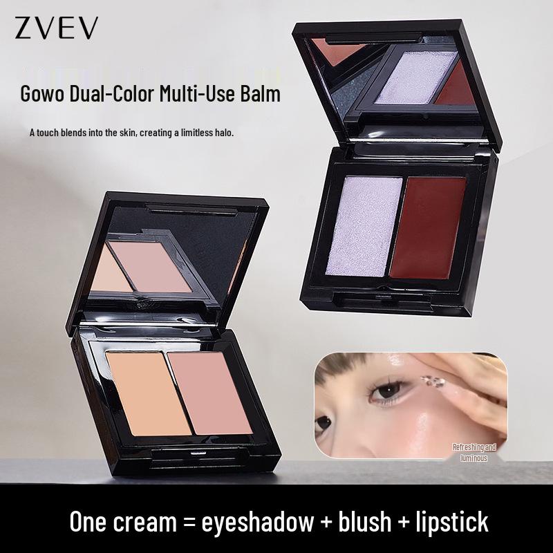 ZVEV Z209 Multi-Use Two-Color Palette: Matte Blush, 3D Eyeshadow, Highlighter for Contouring and Brightening.
ZVEV Z209 Multi-Use Two-Color Palette: Matte Blush, 3D Eyeshadow, Highlighter for Contouring and Brightening.