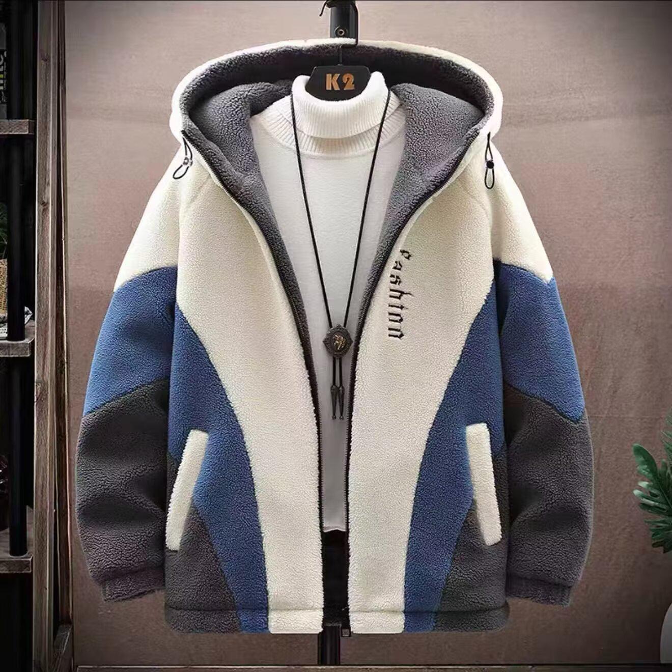 Men s Lambswool Hooded Coat - New Autumn/Winter 2025 Style, Plus Size, Warm, Fashionable Jacket XL синій
Men s Lambswool Hooded Coat - New Autumn/Winter 2025 Style, Plus Size, Warm, Fashionable Jacket XL синій