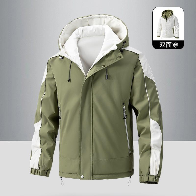 Double-sided Cotton-padded Men s Autumn and Winter Thickened Warm Cotton Jacket High-quality Trendy Men s Hooded Jacket XXXXL світло-зелений колір
Double-sided Cotton-padded Men s Autumn and Winter Thickened Warm Cotton Jacket High-quality Trendy Men s Hooded Jacket XXXXL світло-зелений колір
