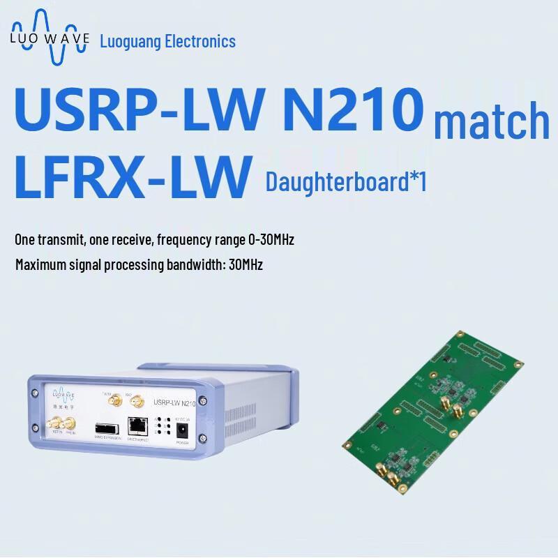 USRP-LW N210 SDR Platform with UBX-LW 40 Daughterboard
USRP-LW N210 SDR Platform with UBX-LW 40 Daughterboard