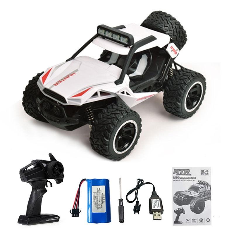 1:14 Scale 2WD RC Rock Crawler Truck, 25km/h High Speed Off-Road Car with LED Light & 7.4V 1200mAh Battery for Boys
1:14 Scale 2WD RC Rock Crawler Truck, 25km/h High Speed Off-Road Car with LED Light & 7.4V 1200mAh Battery for Boys