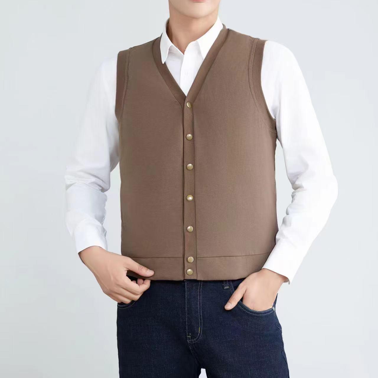 Men s Winter Warm Vest: Mulberry Silk Filling, Cotton Padded, Sleeveless Pullover Jacket XXL
Men s Winter Warm Vest: Mulberry Silk Filling, Cotton Padded, Sleeveless Pullover Jacket XXL