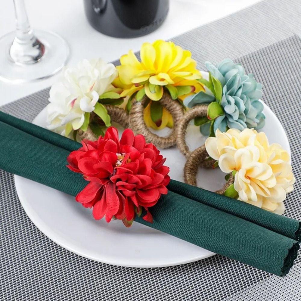4pcs Artificial Flower Napkin Rings Dinner Table Decorations Festival Wedding Thanksgiving бежевий
4pcs Artificial Flower Napkin Rings Dinner Table Decorations Festival Wedding Thanksgiving бежевий