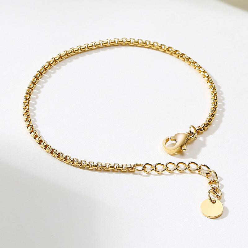 Simple Figaro Flat Snake Chain Bracelets for Women, Gold Color Stainless Steel Wrist Jewelry Length Adjustable
Simple Figaro Flat Snake Chain Bracelets for Women, Gold Color Stainless Steel Wrist Jewelry Length Adjustable