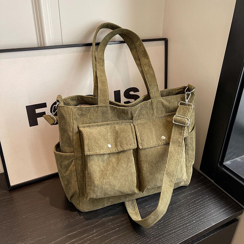 Женская вельветовая сумка-тоут большой вместимости — универсальная сумка через плечо и на плечо для осени/зимы 2024 г. зелёный
Женская вельветовая сумка-тоут большой вместимости — универсальная сумка через плечо и на плечо для осени/зимы 2024 г. зелёный