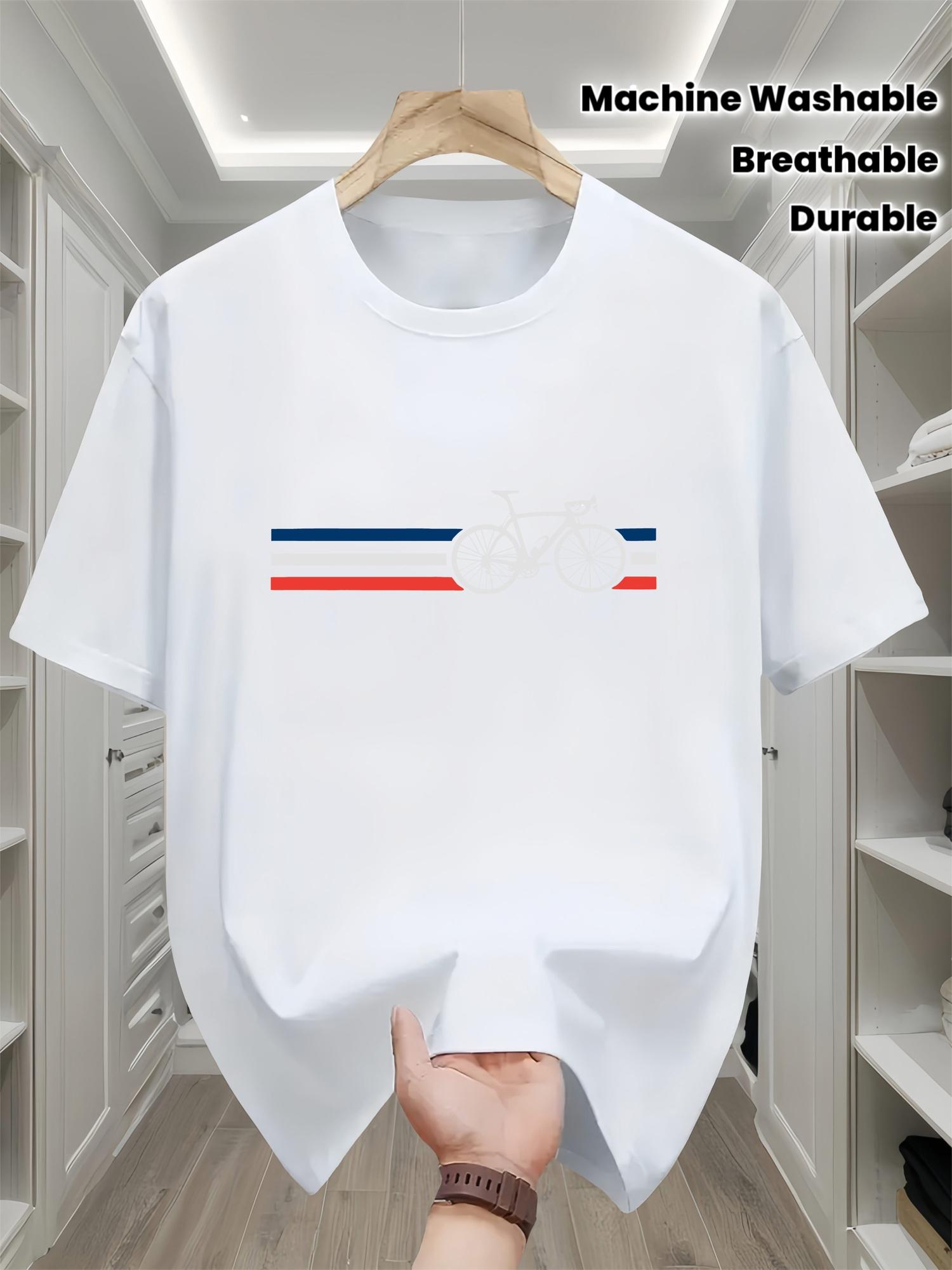 Summer men s 100% cotton casual loose bicycle pattern and color block striped printed round neck short sleeved T-shirt top 5XL різнокольоровий
Summer men s 100% cotton casual loose bicycle pattern and color block striped printed round neck short sleeved T-shirt top 5XL різнокольоровий