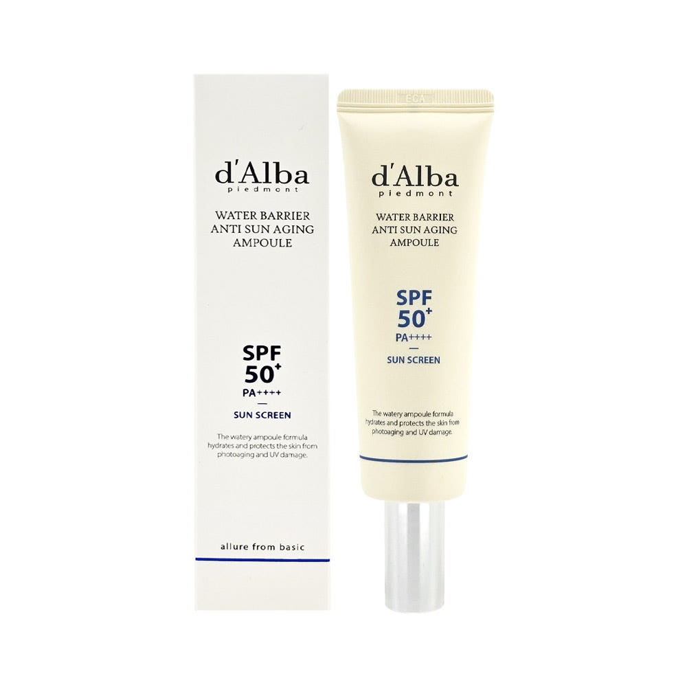 d’Alba Water Barrier Anti Sun Aging Ampoule 50мл | SPF50+ PA++++ | Веганская ампула от солнца против старения и для отбеливания
d’Alba Water Barrier Anti Sun Aging Ampoule 50мл | SPF50+ PA++++ | Веганская ампула от солнца против старения и для отбеливания