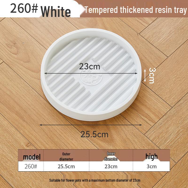 Ventilated Resin Flower Pot Drip Trays (10-Pack)
Ventilated Resin Flower Pot Drip Trays (10-Pack)