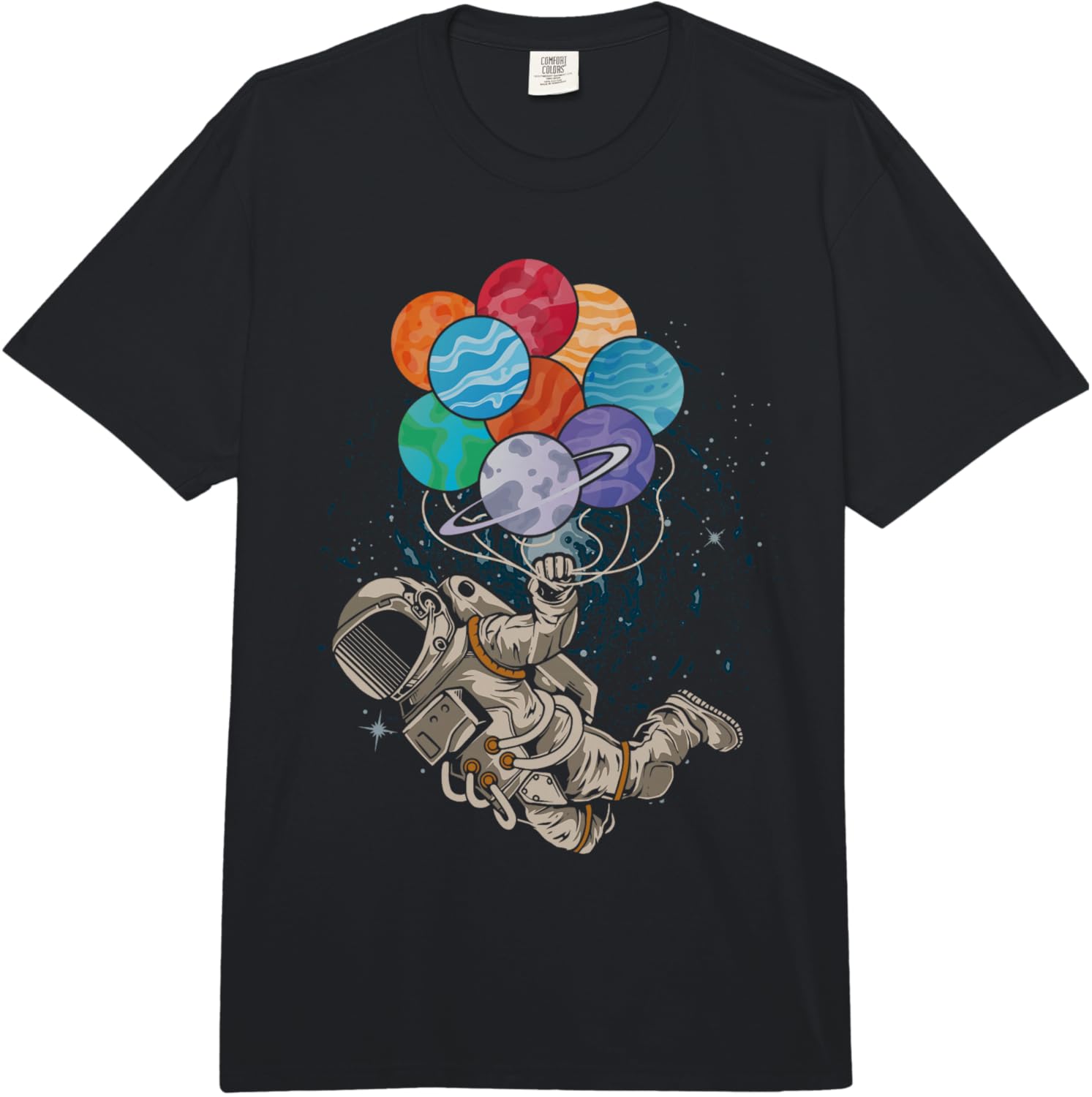 Astronaut Holding Planet Balloons Graphic TShirt Casual Short Sleeve Crewneck Tee for Men 4XL
Astronaut Holding Planet Balloons Graphic TShirt Casual Short Sleeve Crewneck Tee for Men 4XL