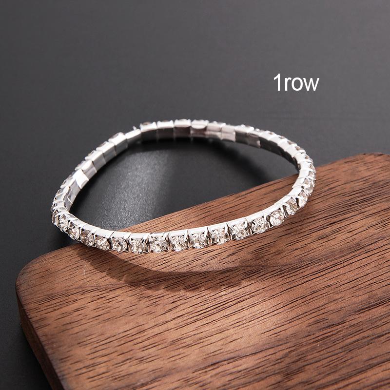 Classic Fashion Multilayer Rhinestone Crystal Bracelets for Women Light Luxury Simple Gold Silver Color Elastic Bracelet Jewelry
Classic Fashion Multilayer Rhinestone Crystal Bracelets for Women Light Luxury Simple Gold Silver Color Elastic Bracelet Jewelry