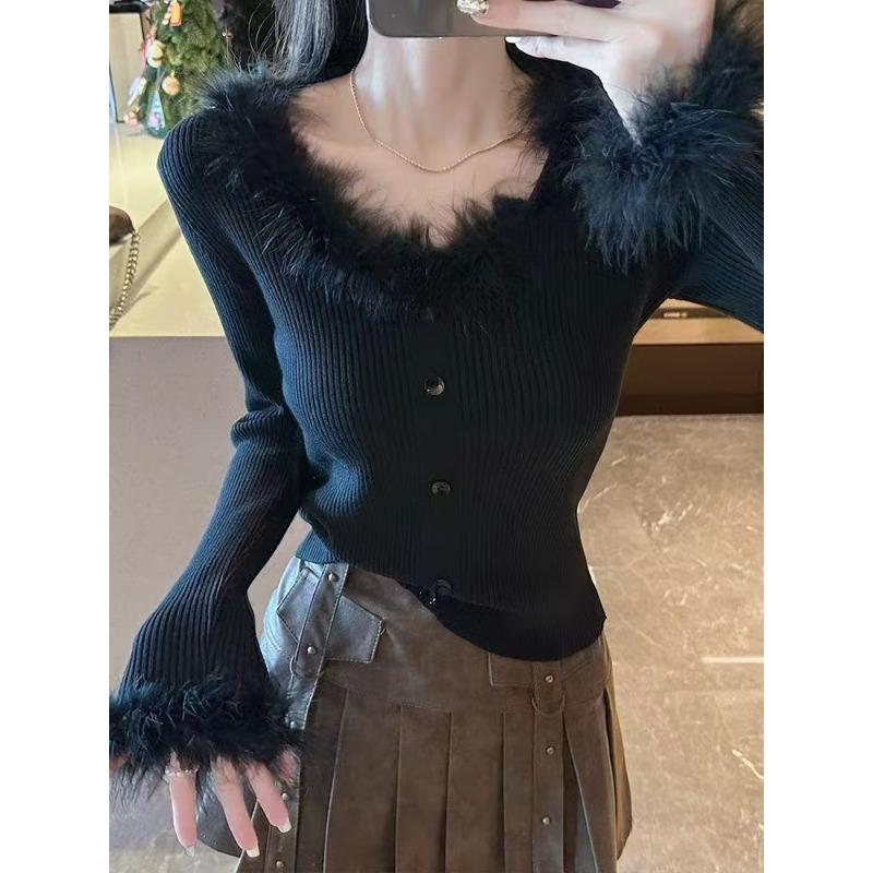 Дизайнерский свитер с V-образным вырезом, утолщенный, женский, для ношения под одеждой, новый пуловер на осень и зиму, вязаная базовая рубашка, короткий топ, тренд One size
Дизайнерский свитер с V-образным вырезом, утолщенный, женский, для ношения под одеждой, новый пуловер на осень и зиму, вязаная базовая рубашка, короткий топ, тренд One size