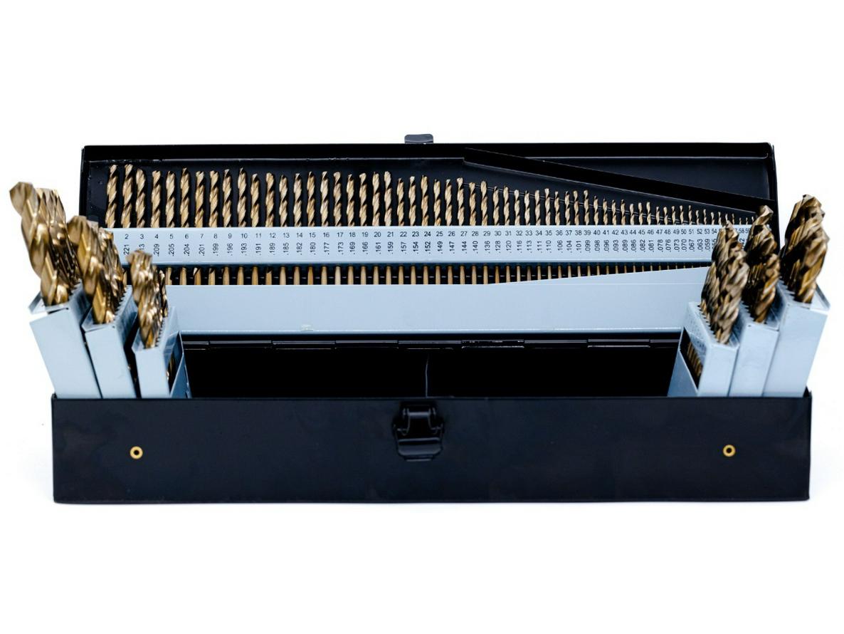 High-Speed Steel Twist Drill Bit Set for Metal: Letter, Number, and Inch Sizes - Stainless Steel Specific
High-Speed Steel Twist Drill Bit Set for Metal: Letter, Number, and Inch Sizes - Stainless Steel Specific