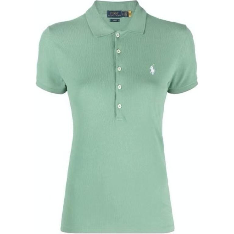 Polo Ralph Lauren однотонный логотип вышитый вертикальные пуговицы Slim Fit короткий рукав поло рубашка женские топы зеленый 211870237-031 XS
Polo Ralph Lauren однотонный логотип вышитый вертикальные пуговицы Slim Fit короткий рукав поло рубашка женские топы зеленый 211870237-031 XS