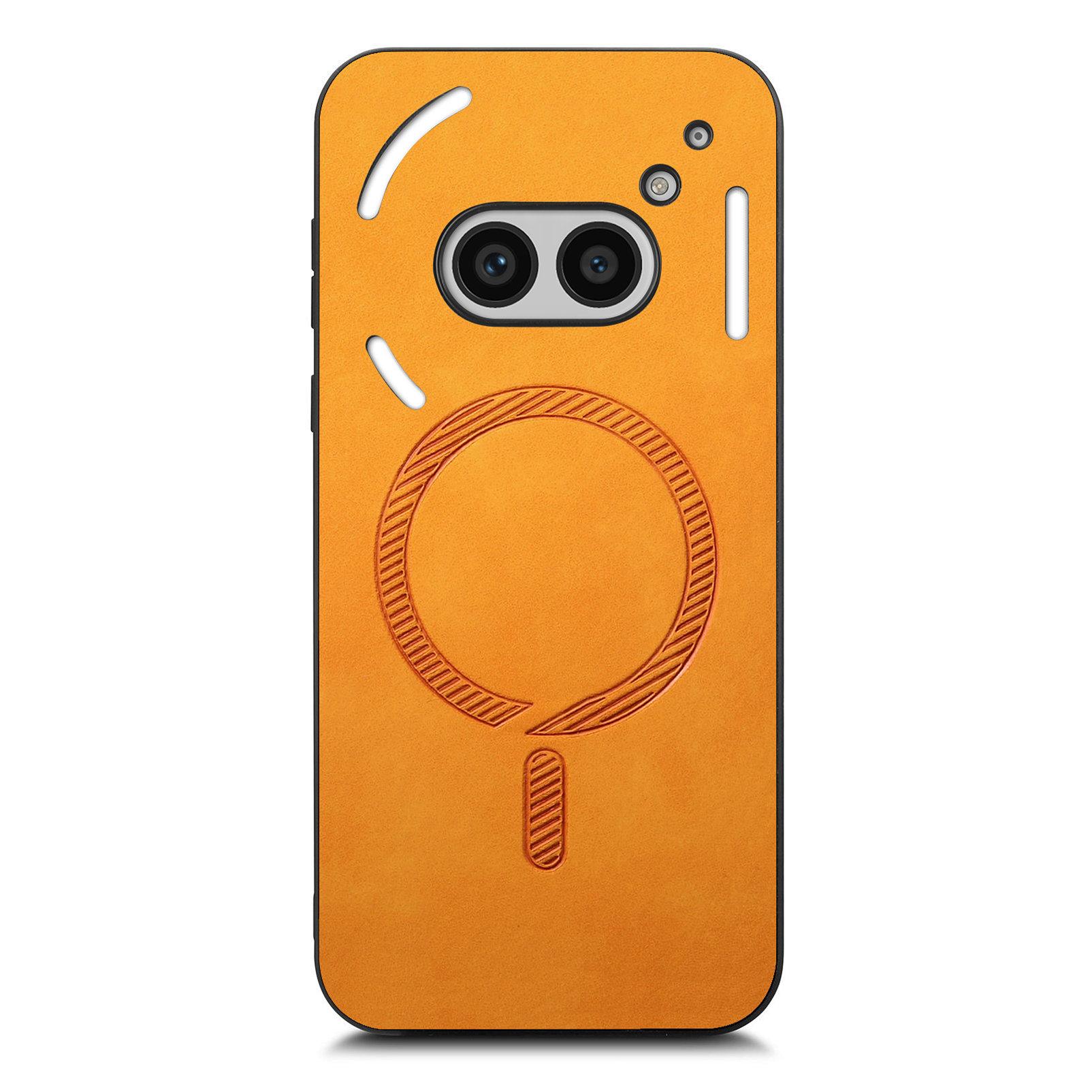 For Nothing Phone (2a) Plus/Phone (2a) Leather Back Case Compatible with MagSafe Skin-Touch Phone Cover Yellow
For Nothing Phone (2a) Plus/Phone (2a) Leather Back Case Compatible with MagSafe Skin-Touch Phone Cover Yellow