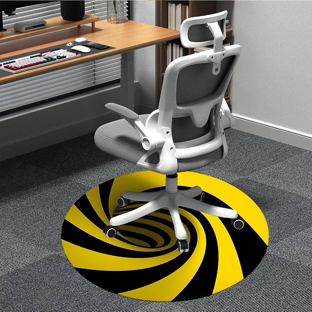1pc Yellow Black Stripes Carpet, Round Non Slip Durable Large Size Office Carpet, Suitable for Office 80cm
1pc Yellow Black Stripes Carpet, Round Non Slip Durable Large Size Office Carpet, Suitable for Office 80cm