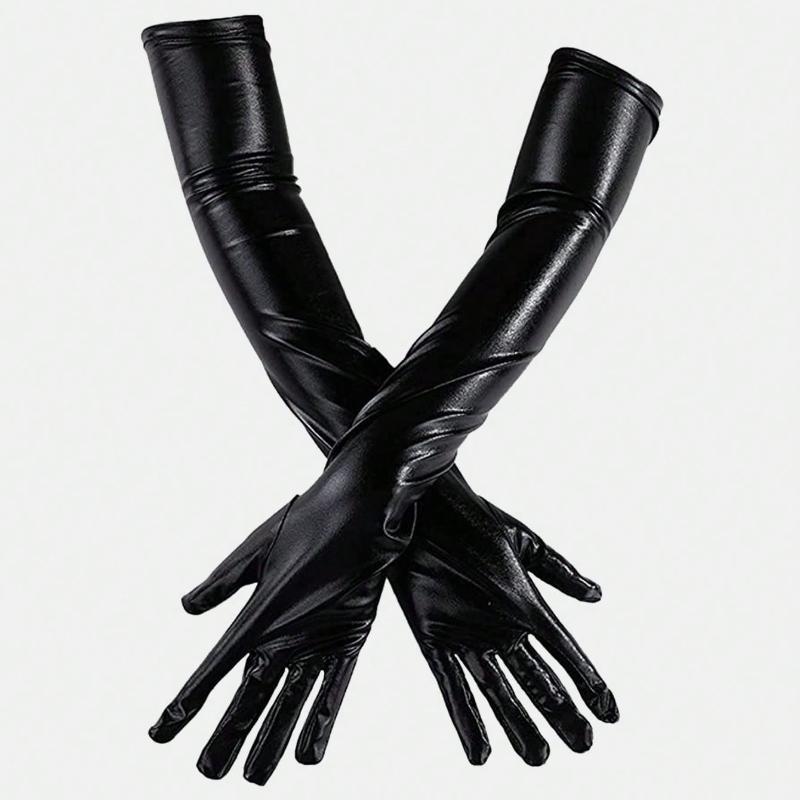Sexy Patent Long Gloves, Cosplay Costume Accessories, Black Tight Fit Pole Dance Performance Gloves, Halloween чорний
Sexy Patent Long Gloves, Cosplay Costume Accessories, Black Tight Fit Pole Dance Performance Gloves, Halloween чорний