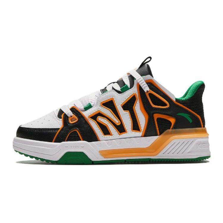 Anta Kids Round Toe Lace-Up Shock Absorbing Wear-Resistant Low-Top Kids Skate Shoes Kids skate shoes White Black Orange 312418005-3 35
Anta Kids Round Toe Lace-Up Shock Absorbing Wear-Resistant Low-Top Kids Skate Shoes Kids skate shoes White Black Orange 312418005-3 35