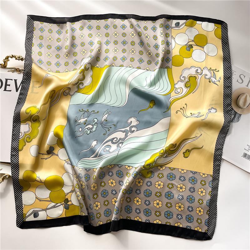1pcs 70cm Wave Pattern Silk Scarf for Women Simulated Silk Chinese Style Element Headdress Bag Decoration Square Scarf синий
1pcs 70cm Wave Pattern Silk Scarf for Women Simulated Silk Chinese Style Element Headdress Bag Decoration Square Scarf синий