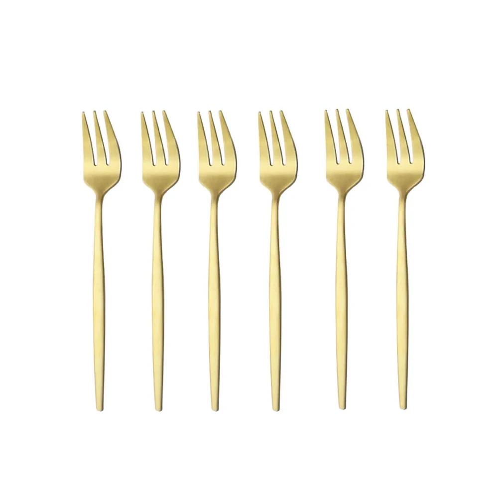 6Pcs Stainless Steel Matte Cake Fruit Forks Flatware Silverware Cutlery For Dessert Salad Fork Set Gold Tableware Mini Fork серебряный
6Pcs Stainless Steel Matte Cake Fruit Forks Flatware Silverware Cutlery For Dessert Salad Fork Set Gold Tableware Mini Fork серебряный