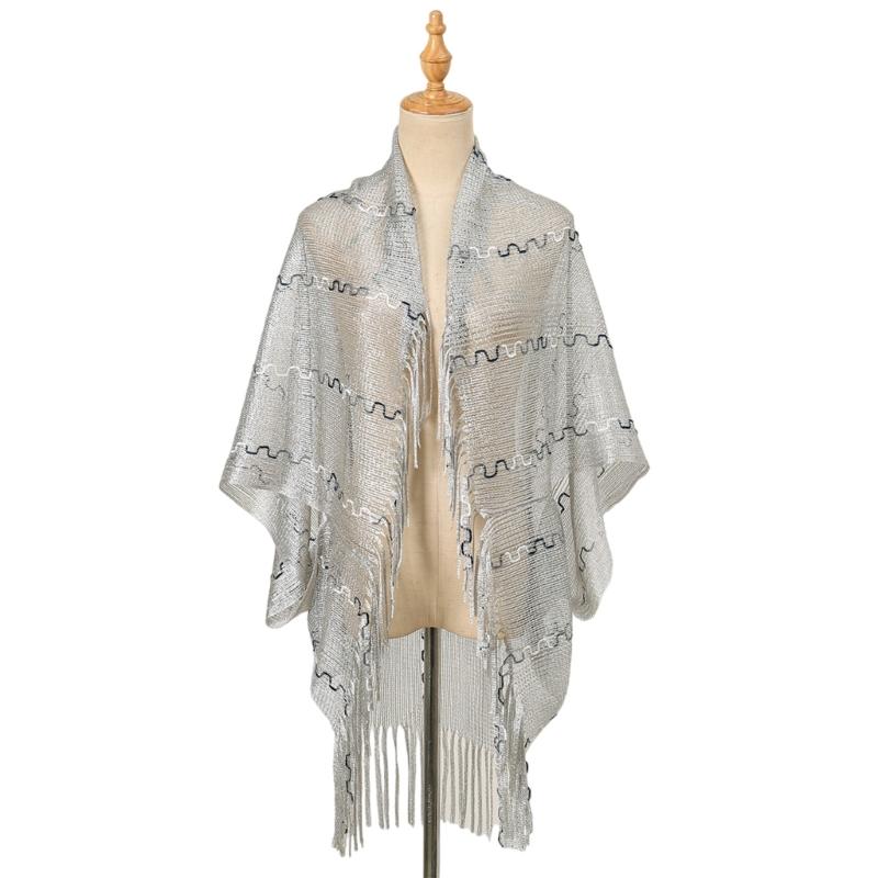 Fashionable Pashmina Shawl Shoulder Wrap for Dresses Feature Stylish Tassels Detailing for Weddings and Parties сірий колір
Fashionable Pashmina Shawl Shoulder Wrap for Dresses Feature Stylish Tassels Detailing for Weddings and Parties сірий колір
