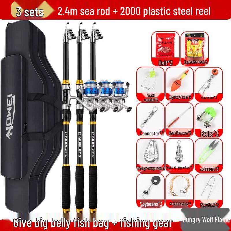 Hungry Wolf Sea Fishing Rod & Reel Combo Kit
Hungry Wolf Sea Fishing Rod & Reel Combo Kit