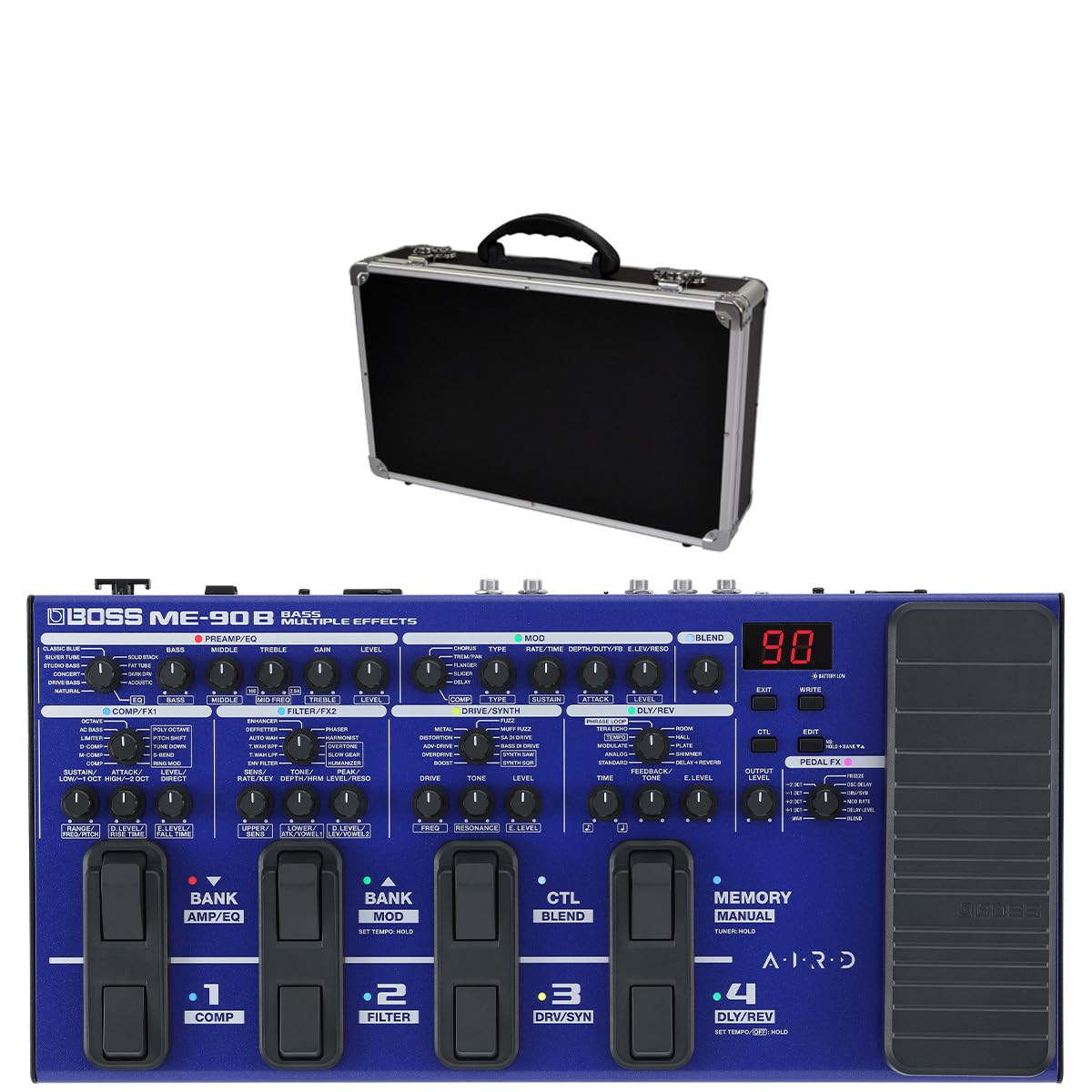 BOSS effector board set for electric bass with DI BOSS ME-90B + multi-effector
BOSS effector board set for electric bass with DI BOSS ME-90B + multi-effector