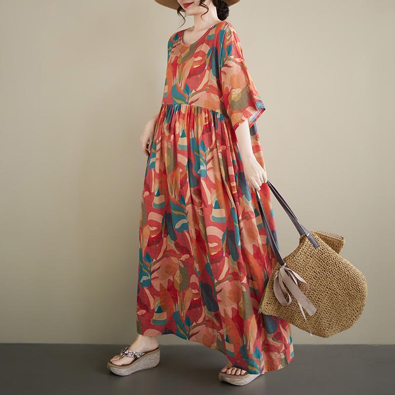DIMANAF New 2026 Summer Beach Women Plus Size Vintage Lady Long Dress Loose Oversize Maxi Floral Print Cotton Sundress one size
DIMANAF New 2026 Summer Beach Women Plus Size Vintage Lady Long Dress Loose Oversize Maxi Floral Print Cotton Sundress one size