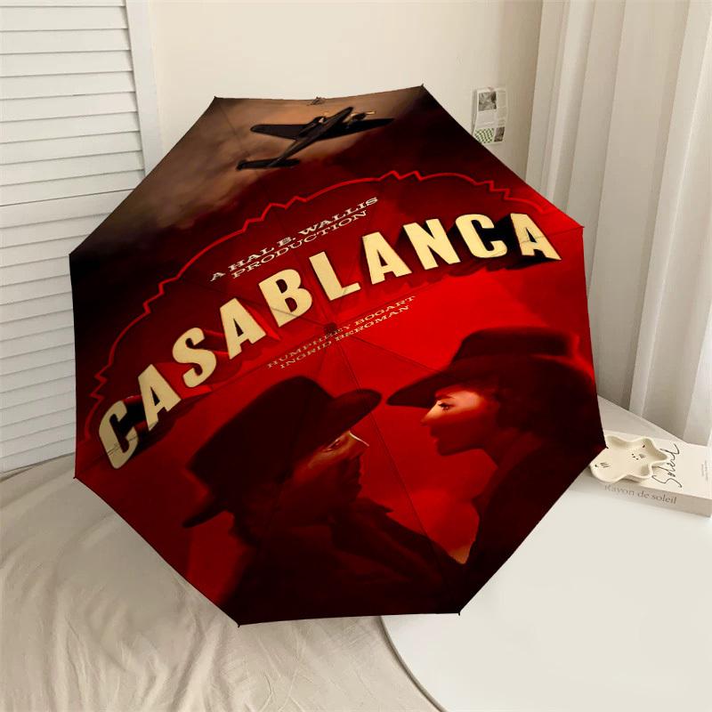 1pc Casablanca Automatic Open/Close Umbrella Compact Folding Umbrella with 8-Rib Shaft lightweight esign, for Women/Men1228A
1pc Casablanca Automatic Open/Close Umbrella Compact Folding Umbrella with 8-Rib Shaft lightweight esign, for Women/Men1228A