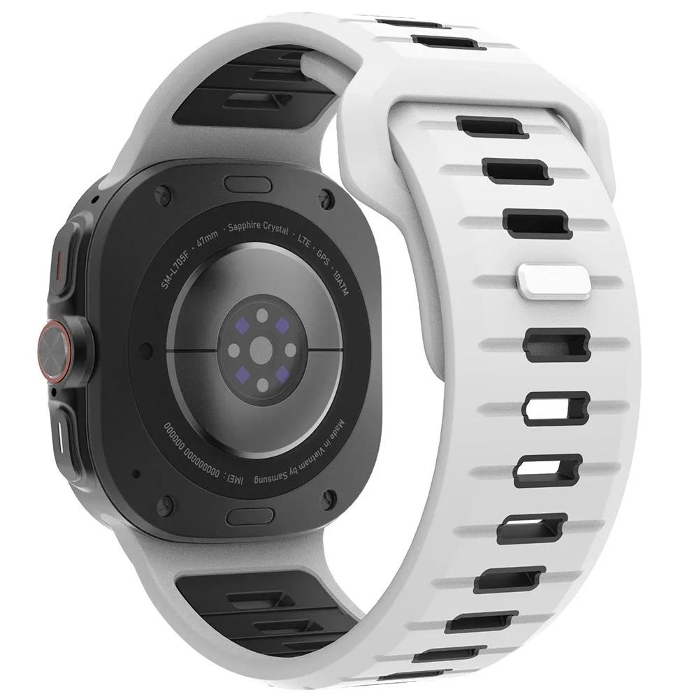 No Gaps Sports Silicone Strap for Samsung Galaxy Watch Ultra 47mm Soft Loop Two Color Band for Samsung Galaxy 7 Ultra Watchband Galaxy Ultra 47mm
No Gaps Sports Silicone Strap for Samsung Galaxy Watch Ultra 47mm Soft Loop Two Color Band for Samsung Galaxy 7 Ultra Watchband Galaxy Ultra 47mm
