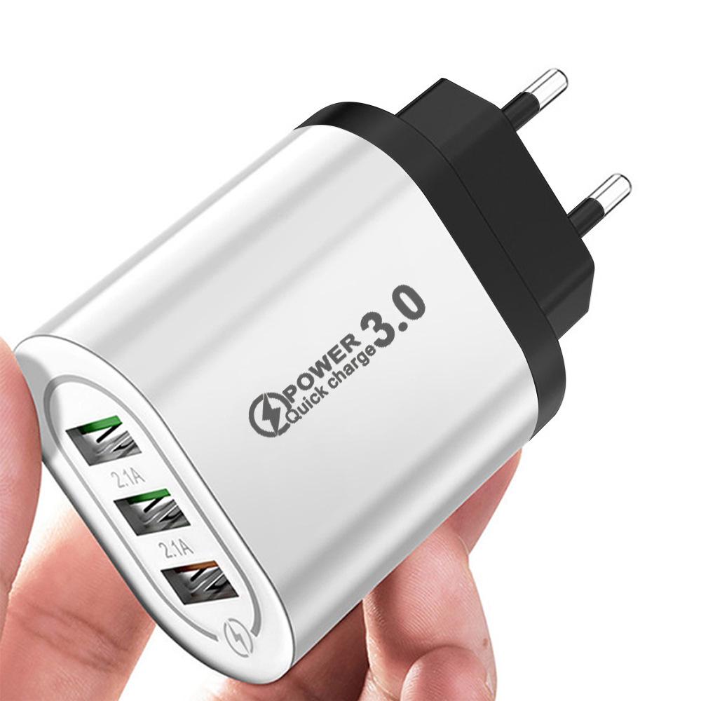 3-Port USB Fast Charger 5V/9V/12V, 2.4A EU/US Plug for Mobile Phones
3-Port USB Fast Charger 5V/9V/12V, 2.4A EU/US Plug for Mobile Phones