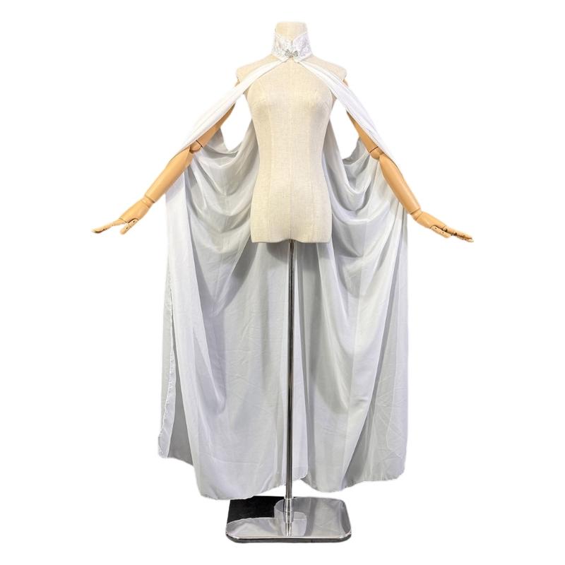 Witch Wizard Costume Accessory Medieval Hooded Cloak 150cm Cape For Halloween Parties And Cosplay білий
Witch Wizard Costume Accessory Medieval Hooded Cloak 150cm Cape For Halloween Parties And Cosplay білий