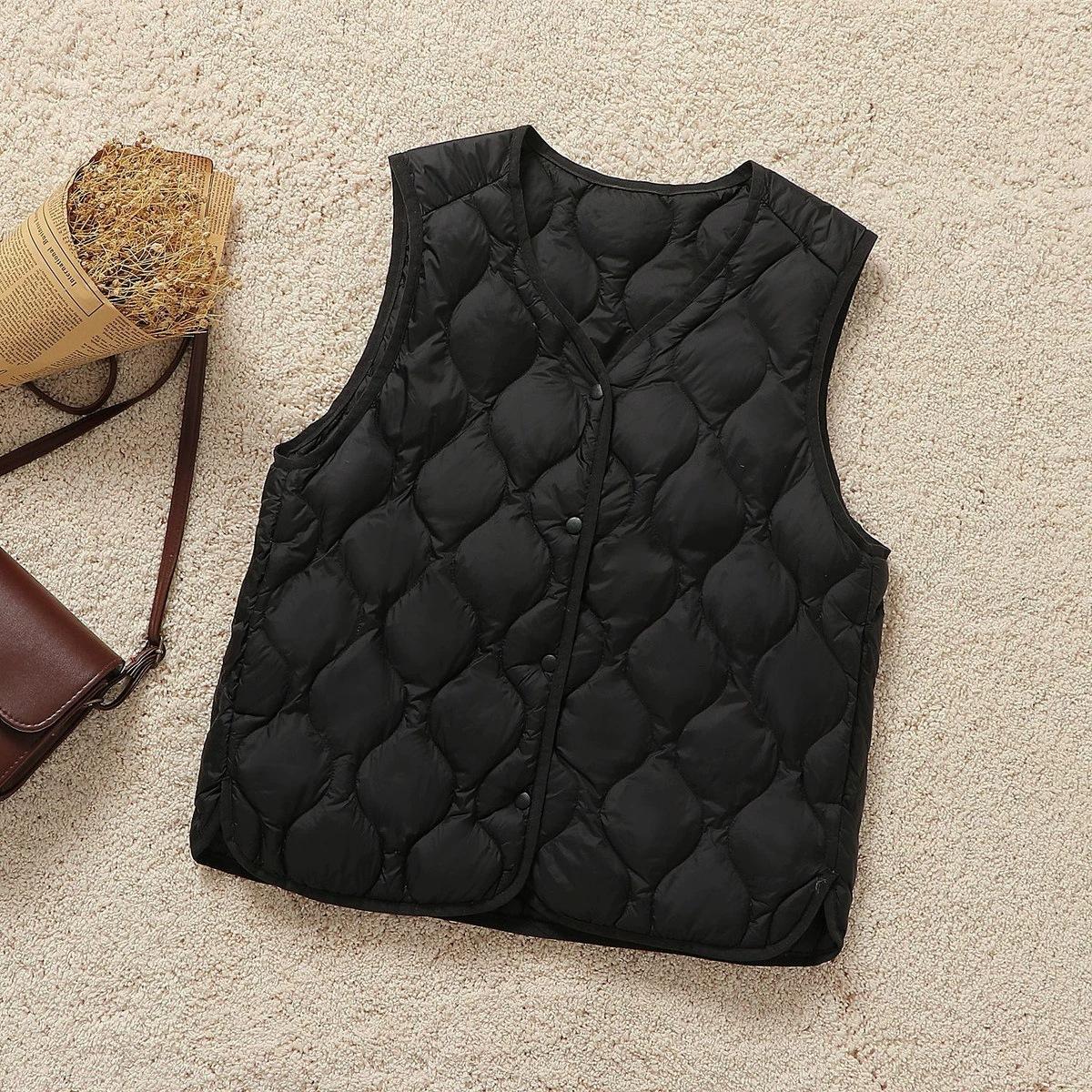 2025 three-season light and thin collarless down liner multi-colored cloud feeling warm gourd quilting line vest fashion vest tide XXXL чорний
2025 three-season light and thin collarless down liner multi-colored cloud feeling warm gourd quilting line vest fashion vest tide XXXL чорний