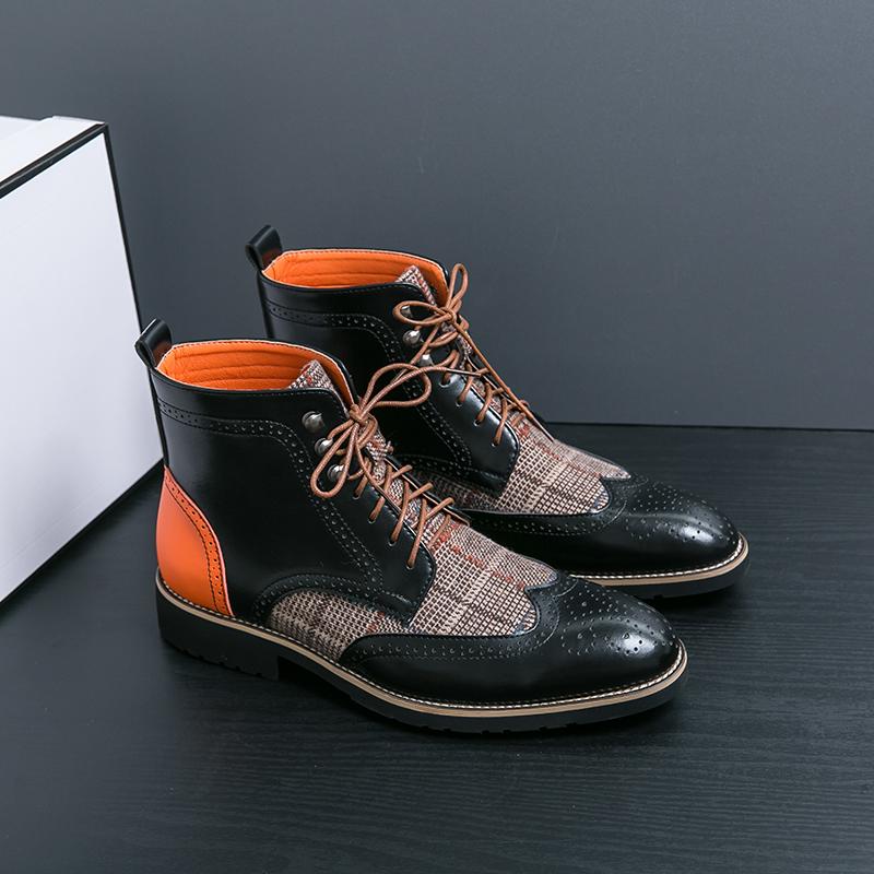 Модные британские деловые туфли-броги, горячая распродажа, классические мужские ботильоны, мужская обувь для отдыха и прогулок, мужские высокие повседневные кожаные туфли 38 чёрный
Модные британские деловые туфли-броги, горячая распродажа, классические мужские ботильоны, мужская обувь для отдыха и прогулок, мужские высокие повседневные кожаные туфли 38 чёрный