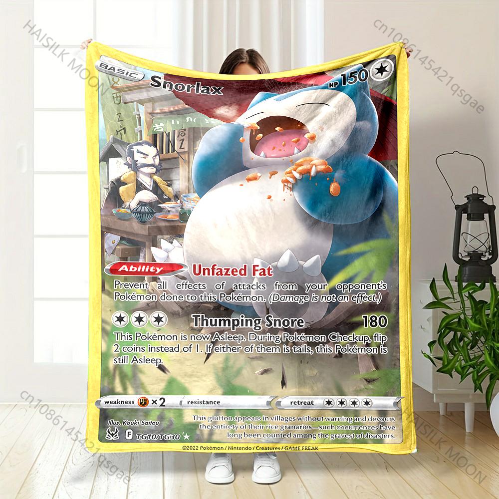 Pokémon Cards Snorlax Printed Blanket Cartoon Flannel Fluffy Soft Blanket for Adult Kids Plush Sofa Bed Car Camping for Gifts 75x90cm
Pokémon Cards Snorlax Printed Blanket Cartoon Flannel Fluffy Soft Blanket for Adult Kids Plush Sofa Bed Car Camping for Gifts 75x90cm