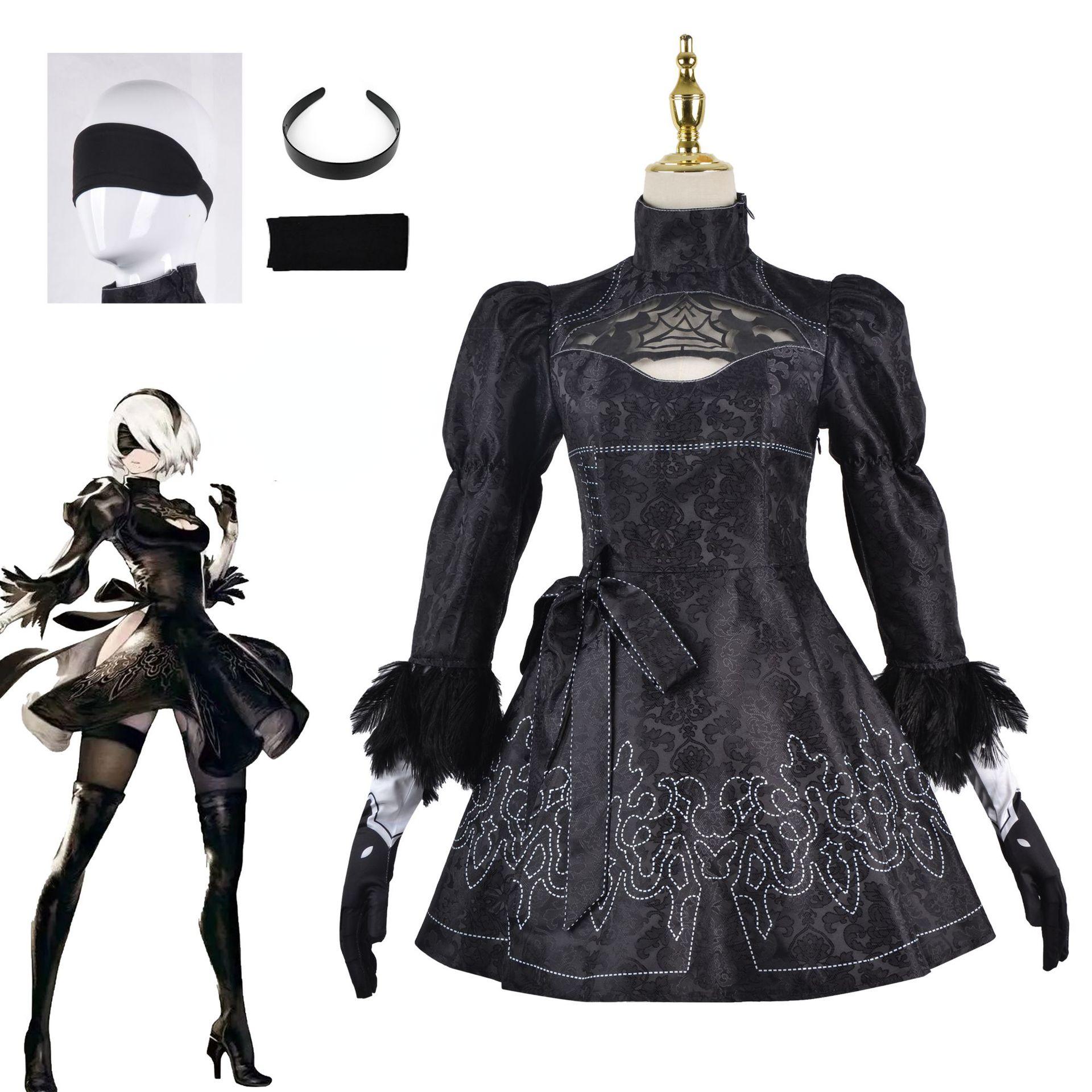 Nier Automata Костюм для косплея Yorha 2B Экипировка Игры Костюм для женщин Ролевые игры Костюмы Девушки Вечеринка на Хэллоуин Причудливые
Nier Automata Костюм для косплея Yorha 2B Экипировка Игры Костюм для женщин Ролевые игры Костюмы Девушки Вечеринка на Хэллоуин Причудливые