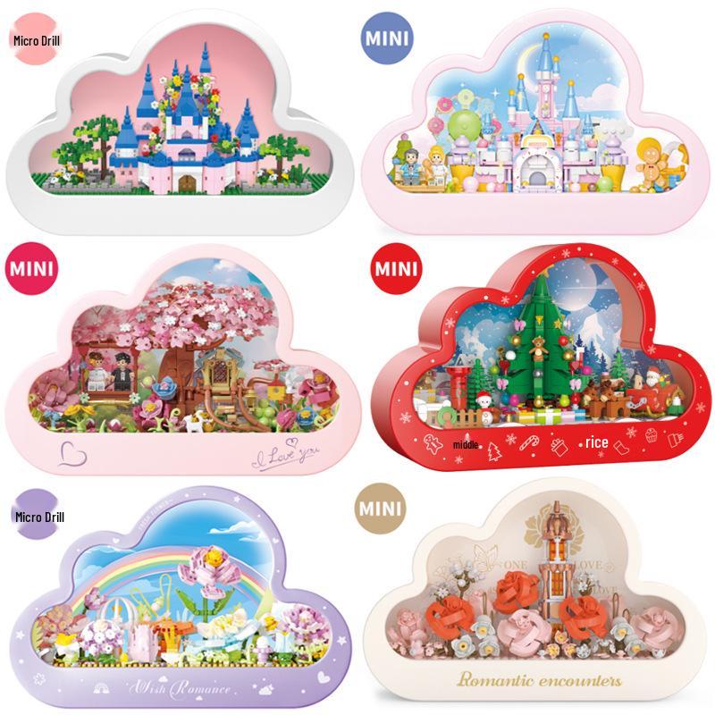 Takasaki 3006 Micro-Particles Castle Cloud Mirror Light Building Block Night Light Gift Toy
Takasaki 3006 Micro-Particles Castle Cloud Mirror Light Building Block Night Light Gift Toy