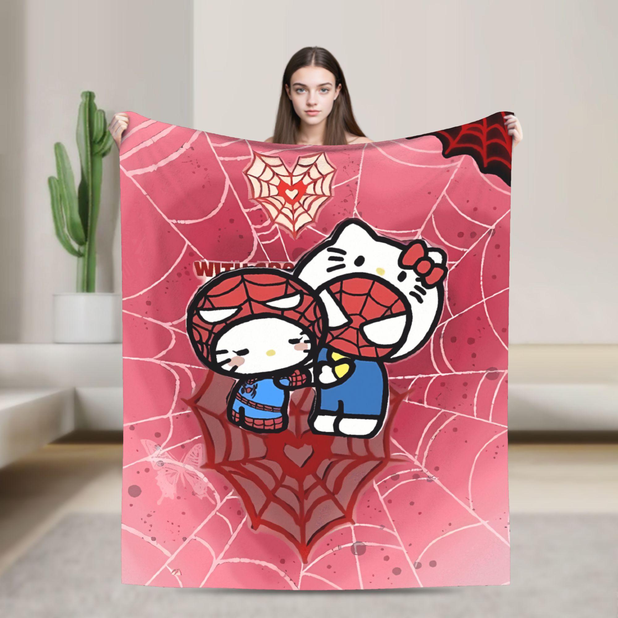 Spider-Man & Kitty Warm Blankets Girls Boys Plush Throw Blanket Street Trend Outdoor Flannel Bedspread Sofa Bed Cover 75cmx90cm чёрный
Spider-Man & Kitty Warm Blankets Girls Boys Plush Throw Blanket Street Trend Outdoor Flannel Bedspread Sofa Bed Cover 75cmx90cm чёрный