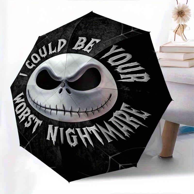 Jack Skellington Pattern Automatic Opening and Closing Cartoon Umbrella - Small Umbrella Suitable for Various Occasions, Portable 3-Fold Sma
Jack Skellington Pattern Automatic Opening and Closing Cartoon Umbrella - Small Umbrella Suitable for Various Occasions, Portable 3-Fold Sma
