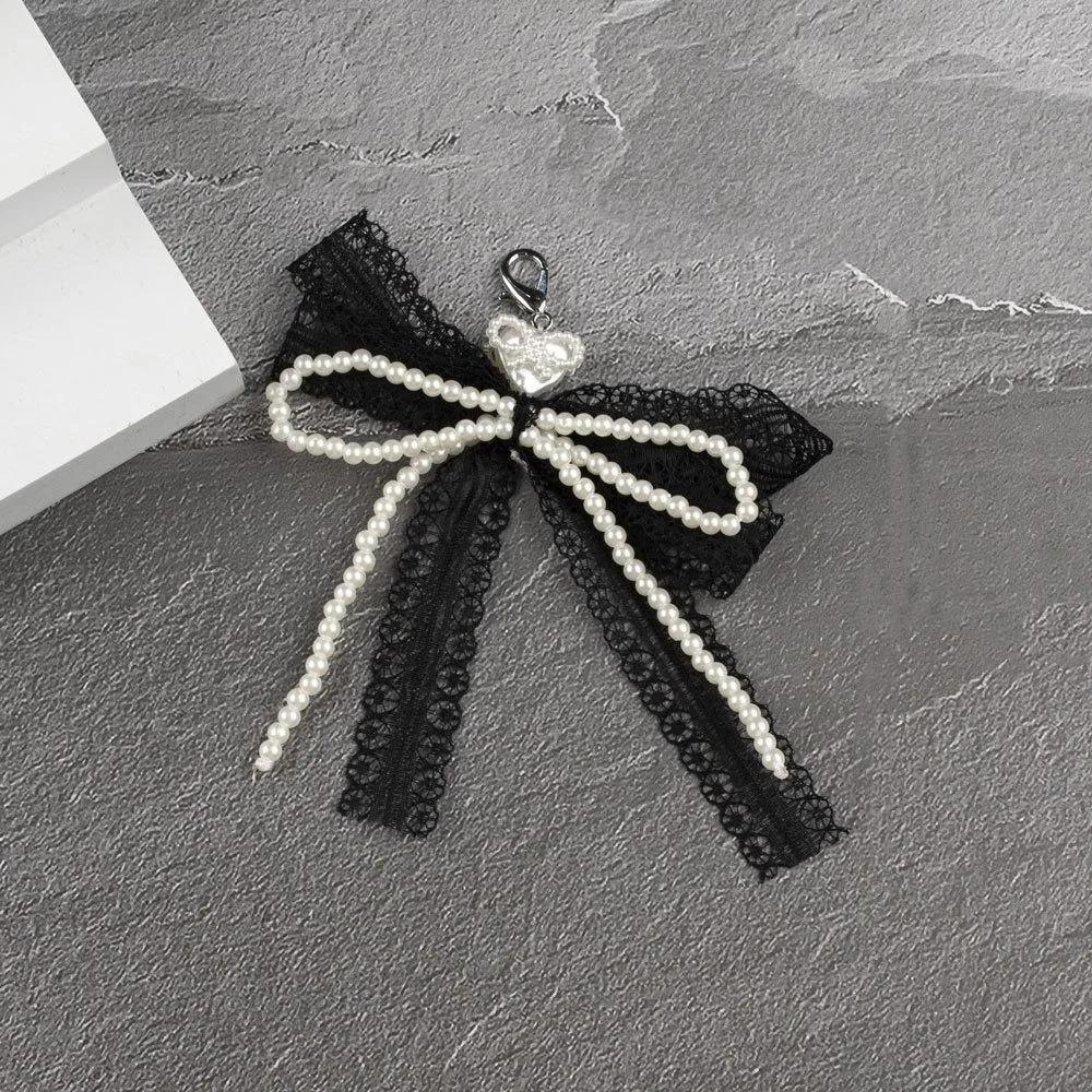 Sweet Lace Bow Keychain Heart Pendant Pearl Shoe Flower Accessories Removable Multi-color Key Holder Gifts чёрный
Sweet Lace Bow Keychain Heart Pendant Pearl Shoe Flower Accessories Removable Multi-color Key Holder Gifts чёрный
