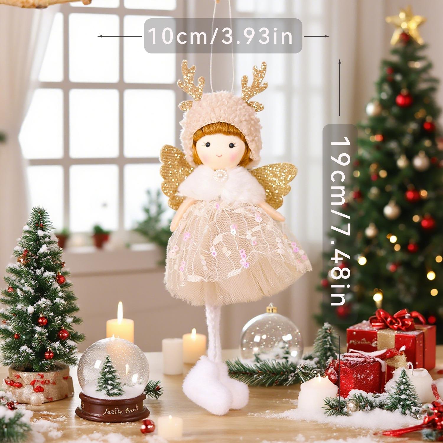 Ming Guan Sequined Angel Figurines: Christmas Tree Ornaments with Gauze Skirts for Children
Ming Guan Sequined Angel Figurines: Christmas Tree Ornaments with Gauze Skirts for Children